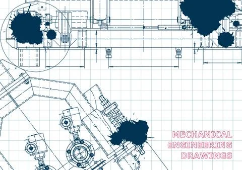 Blueprint, scheme, plan, sketch Stock Illustration