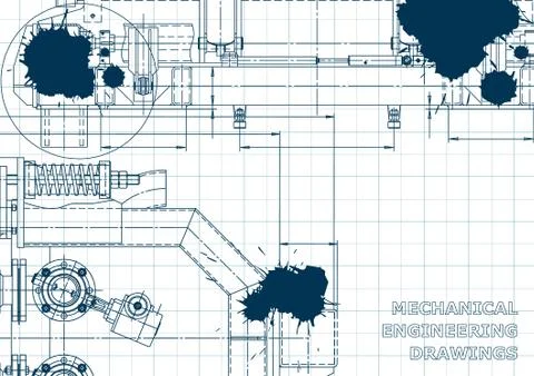 Blueprint, scheme, plan, sketch Stock Illustration
