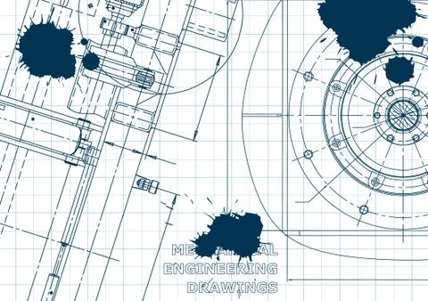 Blueprint, scheme, plan, sketch Stock Illustration