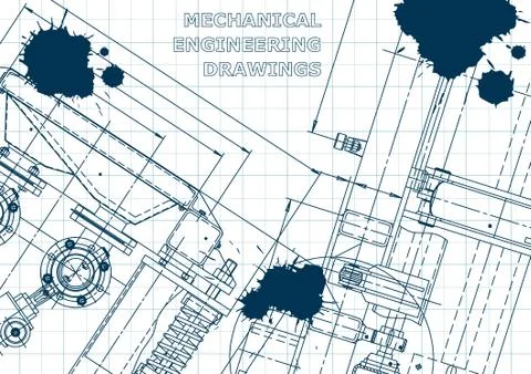 Blueprint, scheme, plan, sketch Stock Illustration