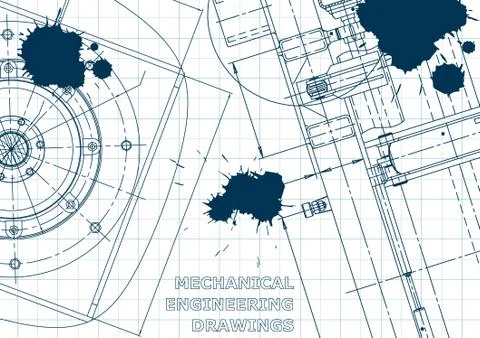Blueprint, scheme, plan, sketch Illustrazione stock