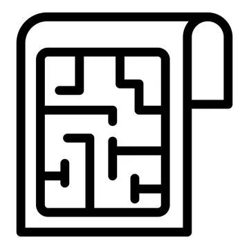 Blueprint showing rolled up technical drawing of building project イラスト素材