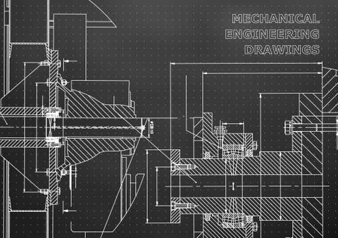 Blueprint, Sketch. Vector engineering illustration Illustrazione stock