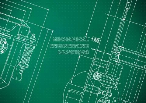 Blueprint, Sketch. Vector engineering illustration 스톡 일러스트