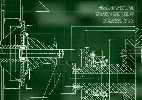 Blueprint, Sketch. Vector engineering illustration Stock Illustration