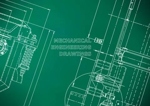 Blueprint, Sketch. Vector engineering illustration Stock Illustration