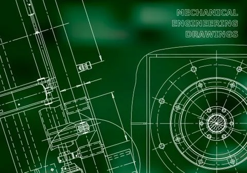 Blueprint, Sketch. Vector engineering illustration Stock Illustration