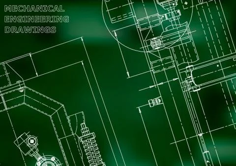 Blueprint, Sketch. Vector engineering illustration Stock Illustration