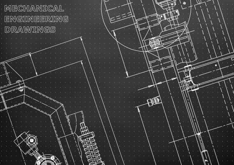 Blueprint, Sketch. Vector engineering illustration Ilustración de archivo