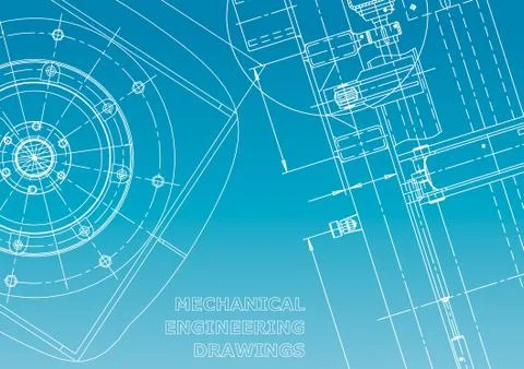 Blueprint, Sketch. Vector engineering illustration Stock Illustration