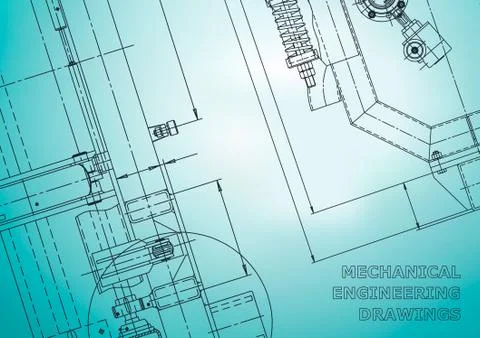 Blueprint, Sketch. Vector engineering illustration イラスト素材
