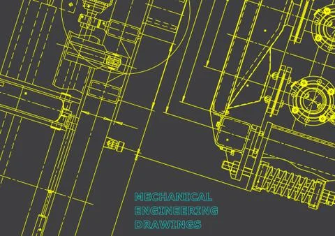 Blueprint, Sketch. Vector engineering illustration イラスト素材