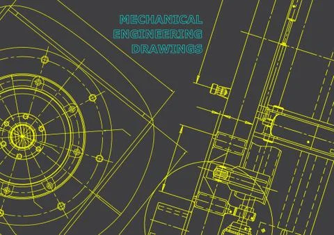 Blueprint, Sketch. Vector engineering illustration Stock Illustration