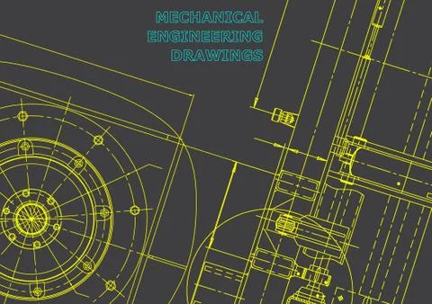 Blueprint, Sketch. Vector engineering illustration Stock Illustration