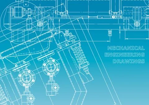 Blueprint, Sketch. Vector engineering illustration イラスト素材