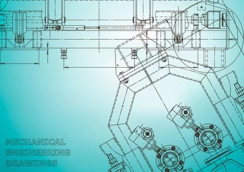 Blueprint, Sketch. Vector engineering illustration イラスト素材