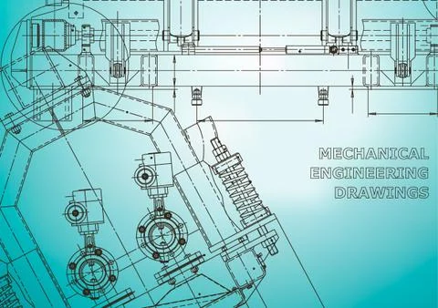 Blueprint, Sketch. Vector engineering illustration イラスト素材