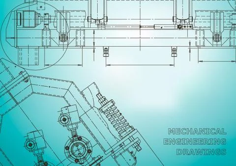Blueprint, Sketch. Vector engineering illustration イラスト素材