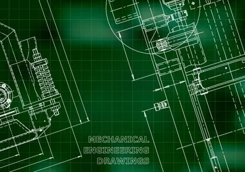 Blueprint, Sketch. Vector engineering illustration Stock Illustration