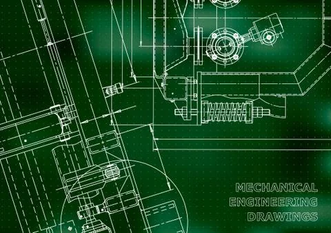 Blueprint, Sketch. Vector engineering illustration 스톡 일러스트