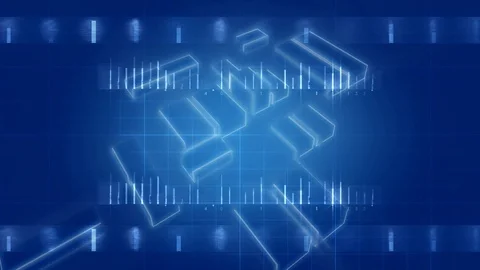 Blueprint style 3D background loop Stock-Footage 91375874
