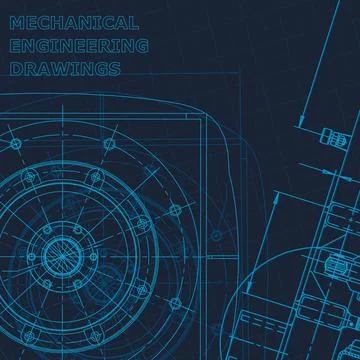 Blueprint. Technical cyberspace, Scheme, plan, outline. Corporate Identity Stock Illustration