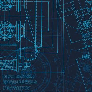 Blueprint. Technical cyberspace, Scheme, plan, outline. Corporate Identity Stock Illustration