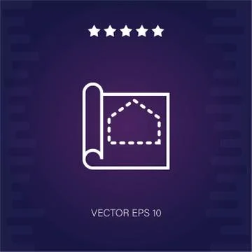 Blueprint vector icon Stock Illustration