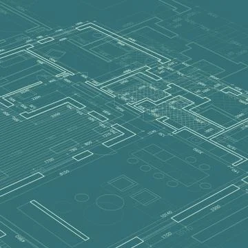 Blueprint vector illustration. Stock Illustration