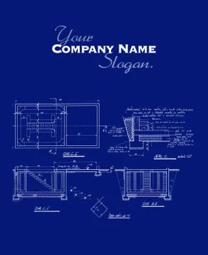 Blueprints Stock Illustration