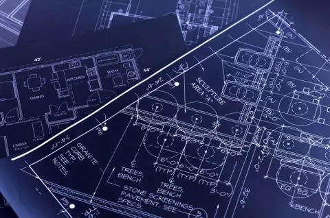 Blueprints Stock Photos