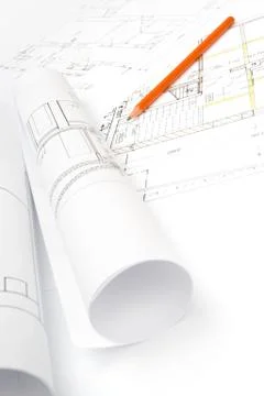 Blueprints Stock Photos