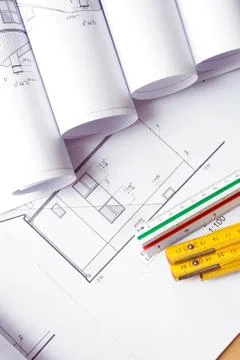 Blueprints Stock Photos