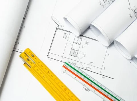 Blueprints Stock-Fotos