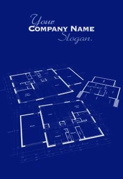 Blueprints for a residential development Stock Illustration