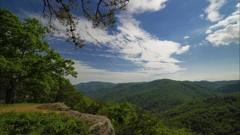 Blueridge Mountain Timelapse Stock Footage 82390328
