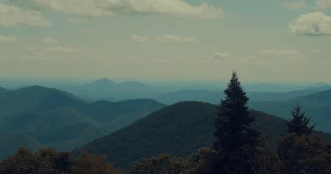 Blueridge Skyline view Stock Footage 79860345