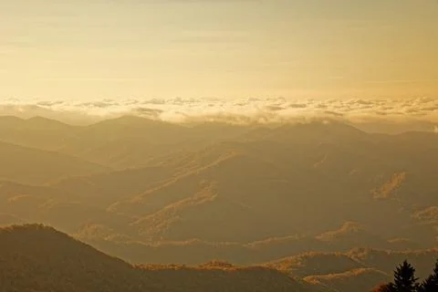 Blueridge Sunset Stock Photos