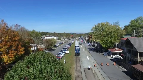BlueRidge Train station Video stock 92639230