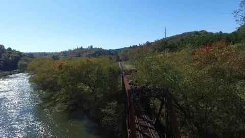 BlueRidgeTrain coming to you Video stock 92638570