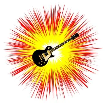 Blues Guitar Flash イラスト素材