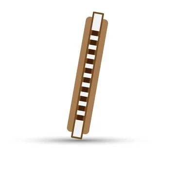 Blues harmonica Stock Illustration