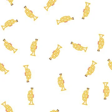 Blues music vector seamless pattern Stock Illustration