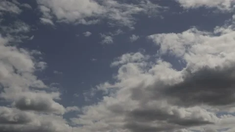 Bluesky with clouds time lapse  Stock Footage 136408081