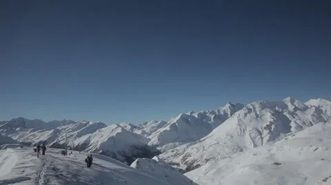 Bluesky in mountains Stock Footage 46147844