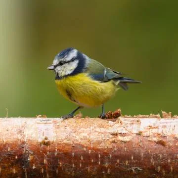 Bluetit (Parus caeruleus) Stock Photos
