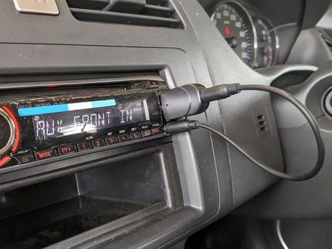 Bluetooth adapter for car stereo Stock Photos