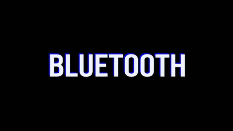 Bluetooth. Animation of Text With Glitch Effect Stock Footage 121625946