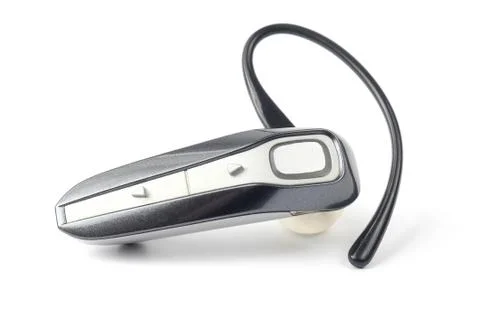 Bluetooth closeup on white background. modern electronic technologies. Stock Photos