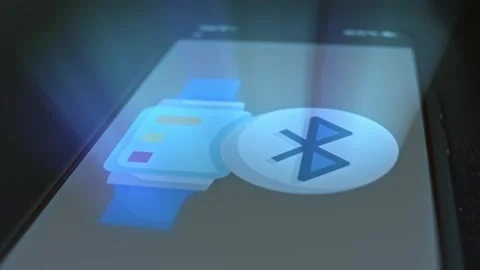Bluetooth connection on smartwatch, presentation Stock Footage 304524085
